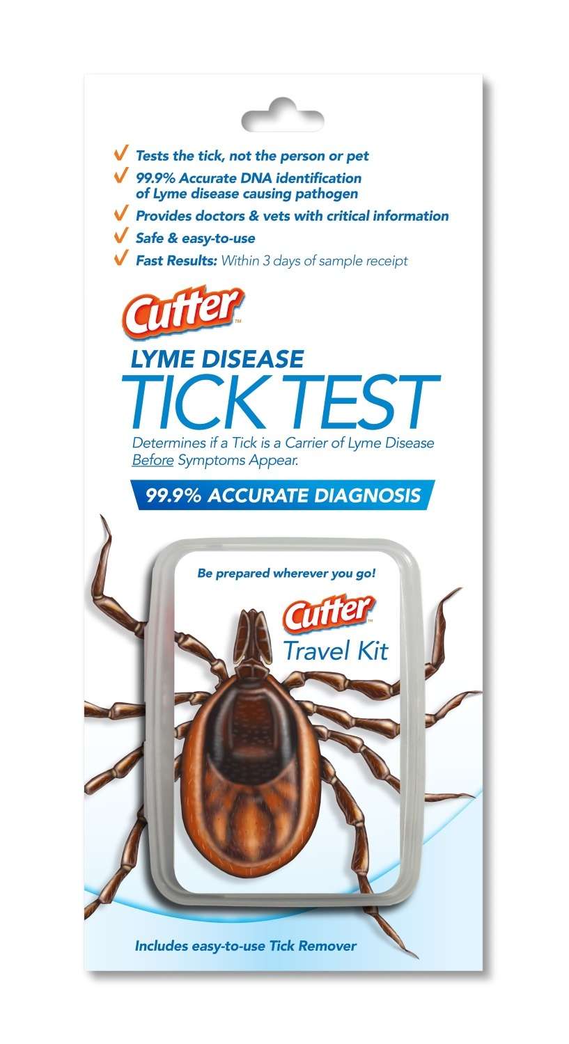 Cutter Lyme Disease Tick Test Travel Kit 99.9% Accurate ...