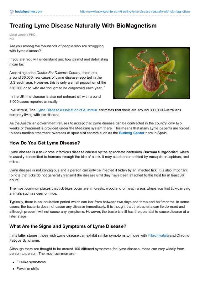 Treating Lyme Disease Naturally With Bio