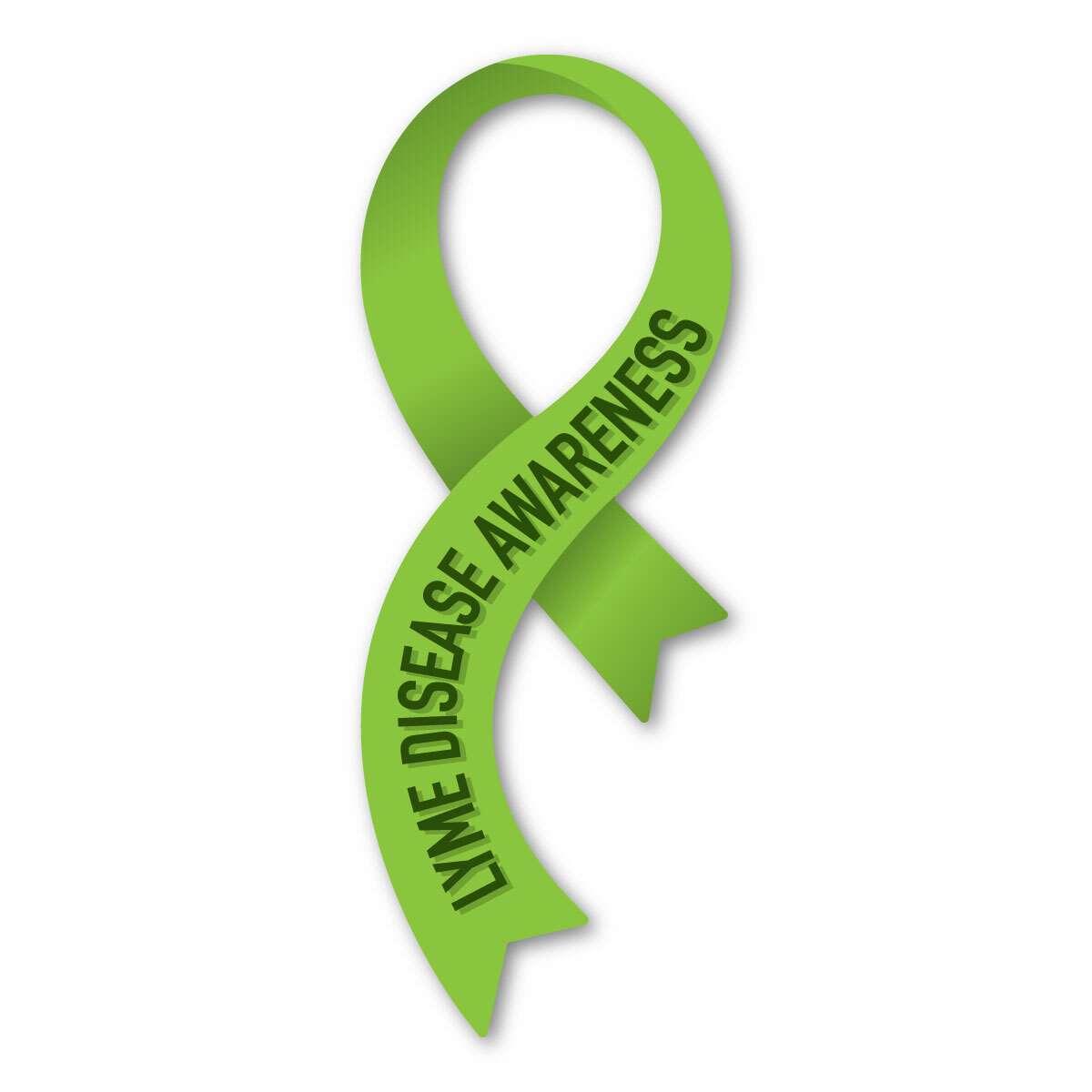 Lyme Disease Awareness Curvy Ribbon Magnet