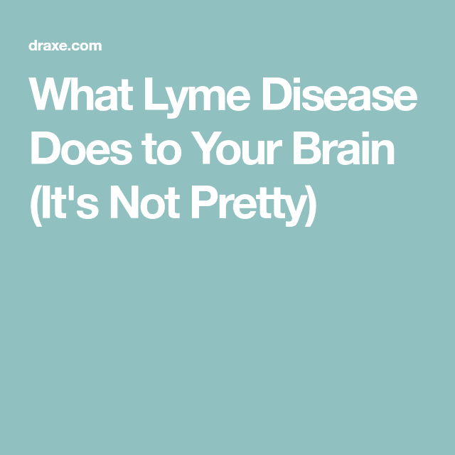 What Lyme Disease Does to Your Brain (It
