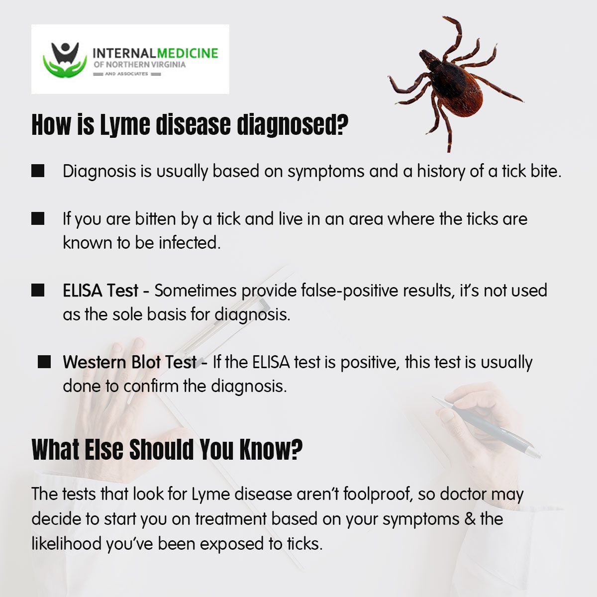 How is Lyme disease diagnosed?