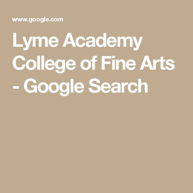 Lyme Academy College of Fine Arts