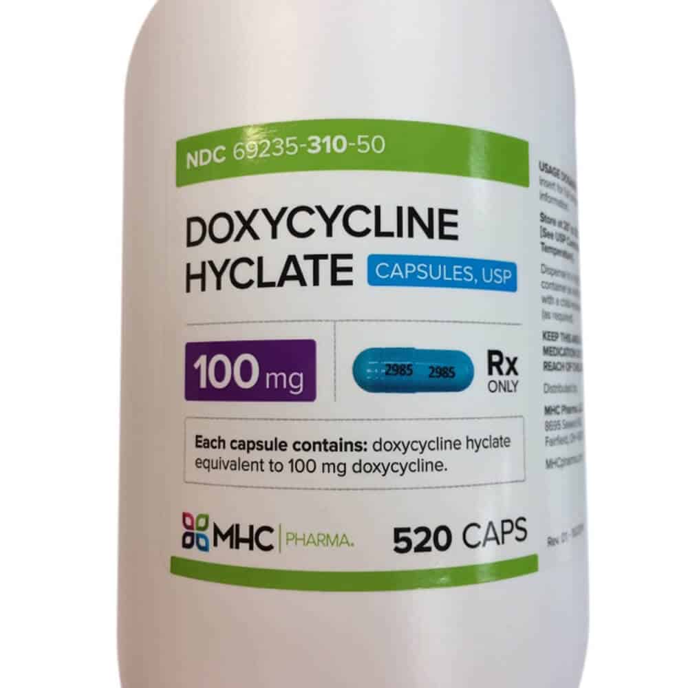 Rx Doxycycline, 100 mg, 520 ct