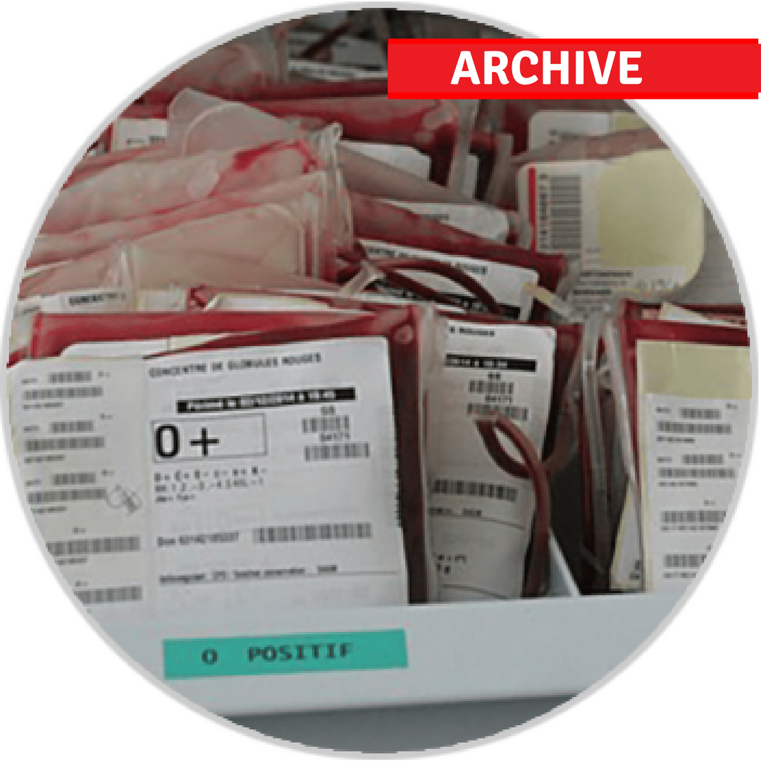 Blood bag archive