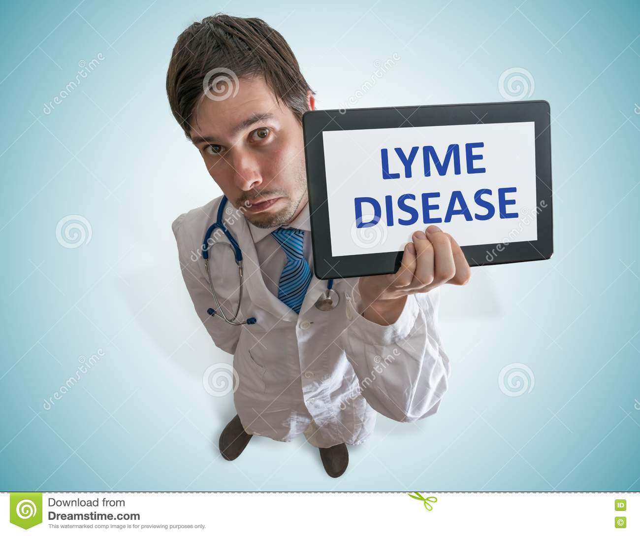 Doctor is Warning Against Lyme Disease Caused by Ticks Stock Image ...