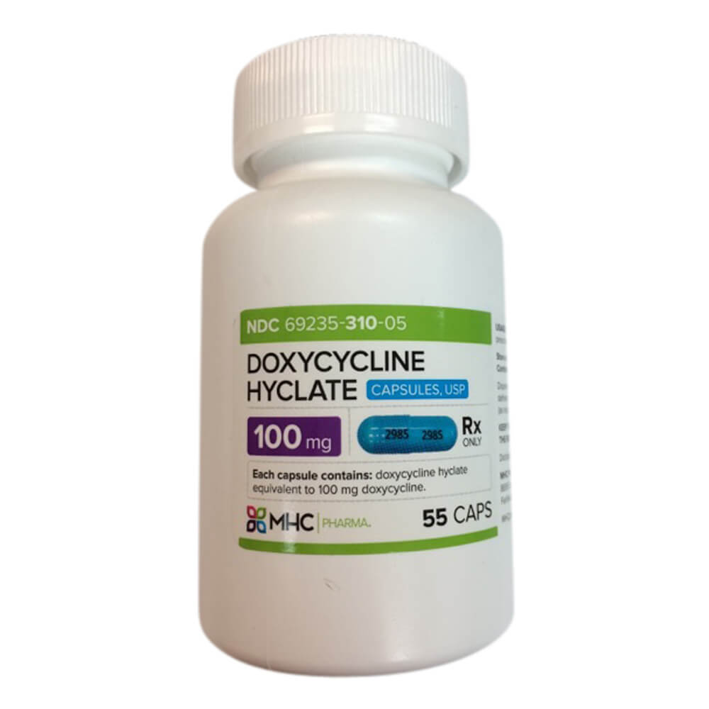 Rx Doxycycline Caps, 100 mg, 55 ct